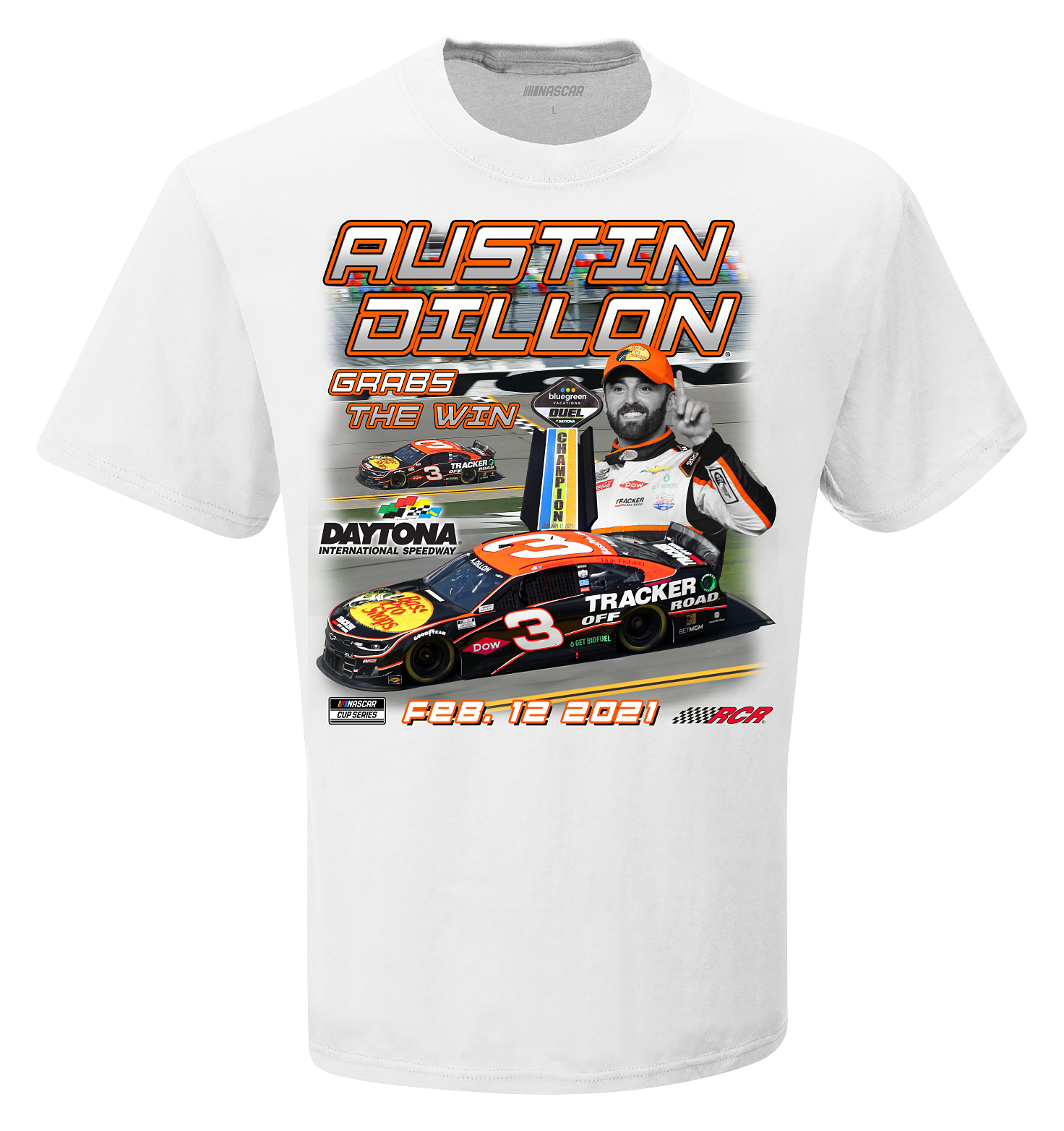 NASCAR Bass Pro Shops Austin Dillon 2021 Champion T-Shirt for Men ...